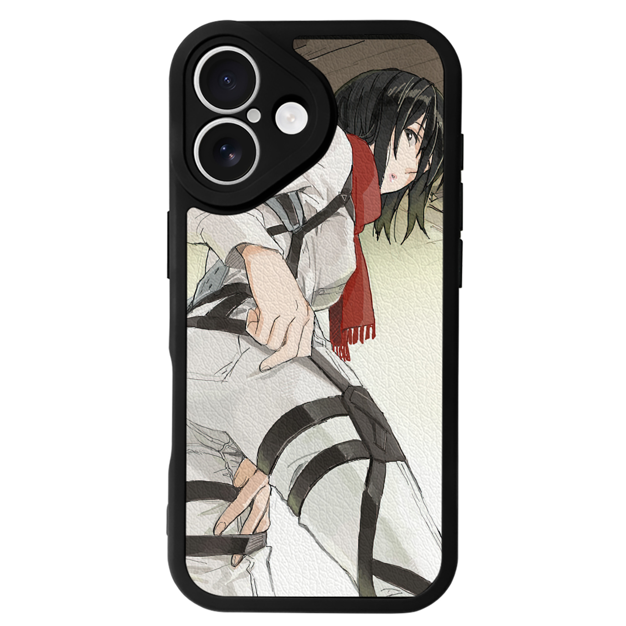 （画像用） 進撃の巨人 Attack on Titan 【iPhone 16シリーズ対応】シリコンスマホケース（レザー調） 材質：シリコン
